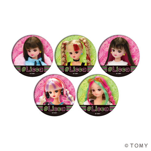 『リカちゃん/#Licca』缶バッジ 01/#Licca (全5種) BOX